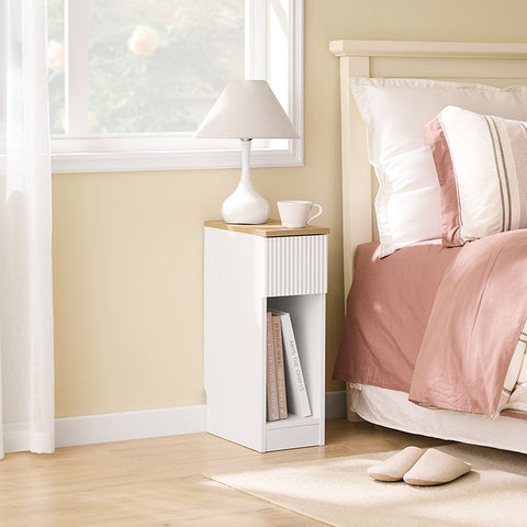 Rootz Slim Side Table - Narrow Console - Space-Saving Table - Visually Appealing - 20cm x 60cm x 35cm