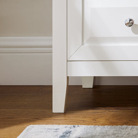 Rootz Bedside Table - Side Table with Drawer - Nightstand - Sofa Table - Durable MDF & Pine Construction - Floor Protectors - Easy Assembly - 45cm x 60cm x 35cm