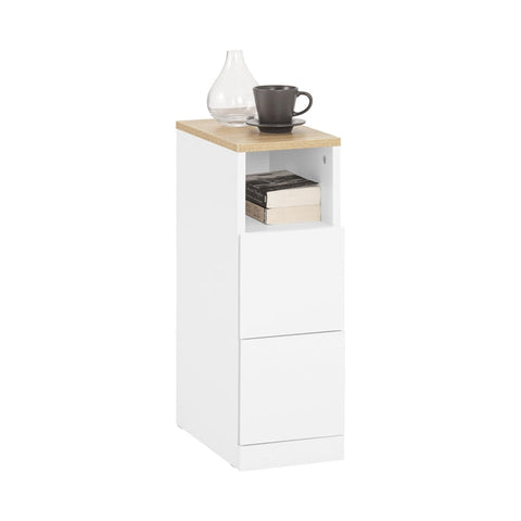 Rootz Bedside Table - Nightstand - Side Table - Compact Design - PB Material - 20x60x35cm