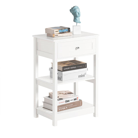 Rootz Modern Bedside Table - Side Table - Nightstand - Compact Design - Versatile Use - Ample Storage - 45cm x 68cm x 29cm