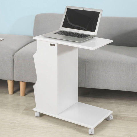 Rootz Modern Side Table with iPad Slot - Sofa Table - Bedside Table - MDF Construction - Storage Compartments - Ideal for Living Room and Bedroom - 53cm x 63cm x 31cm