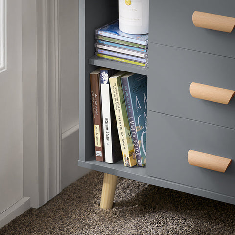 Rootz Bedside Table - Side Table - Telephone Table - Modern Charm - Easy Assembly - Compact Design - 48cm x 60cm x 40cm