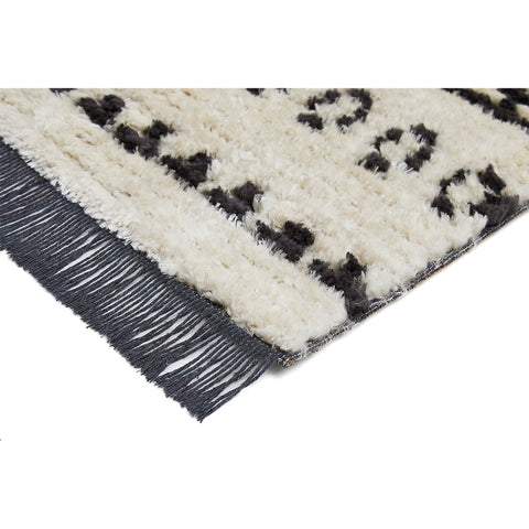 Rootz Geometric Fringe Rug - Elegant Soft Carpet - Luxurious Polyester Mat - Enhances Room Atmosphere - 200cm x 150cm