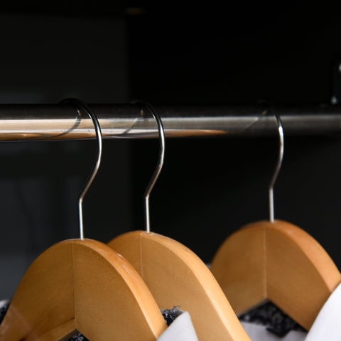 Rootz Wardrobe With 2 Doors - Bedroom Cabinet - Storage Solution - Spacious - 90 W x 50 T x 190 H cm