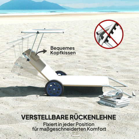 Rootz Sun Lounger Set - Foldable Garden Lounger - Roll Deck Chair - Adjustable Backrest - 62cm x 148cm x 85cm
