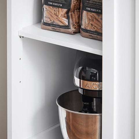 Rootz Rolling Kitchen Cart - Serving Cart - Storage Cart - Adjustable Shelves - Stainless Steel Tabletop - 69cm x 92cm x 46cm