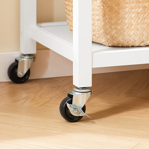 Rootz Kitchen Trolley - Rolling Cart - Storage Cabinet - Pine Wood Stability - 87x89x48cm