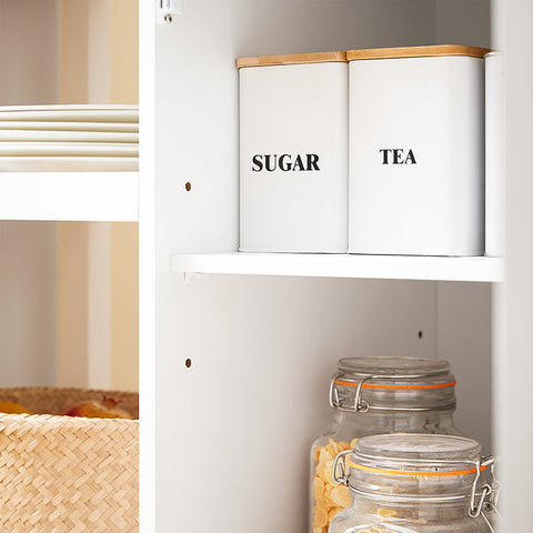 Rootz Kitchen Trolley - Rolling Cart - Storage Cabinet - Pine Wood Stability - 87x89x48cm