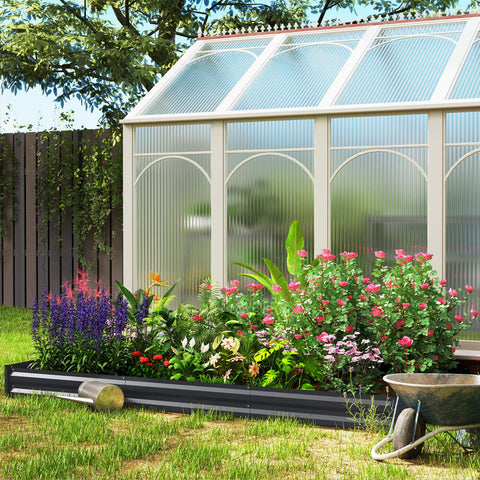 Rootz Garden Raised Bed - Planter Box - Elevated Garden Bed - Rust-Resistant & Durable - 240 x 120 x 30 cm