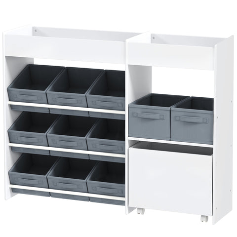 Rootz Kids Storage Rack - Toy Cabinet - Organizer Shelf - Promotes Tidiness - 105L x 30W x 80H cm