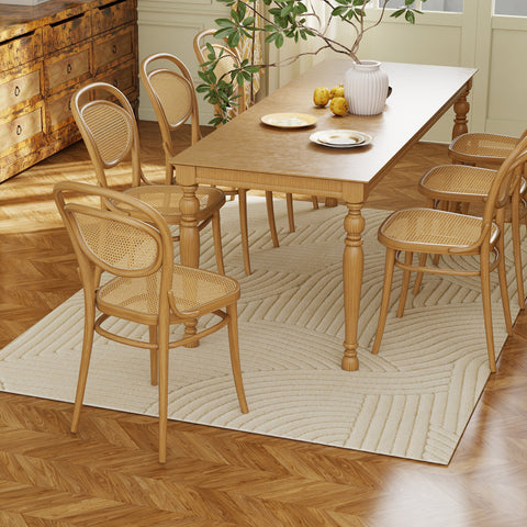 Rootz Machine-Woven Carpet - Area Rug - Slip-Resistant Mat - Luxurious Feel - Brown - 200cm x 140cm x 1.7cm