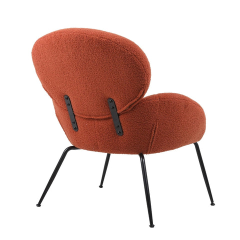 Rootz Teddy Velvet Metal Leg Dressing Chair - Modern Accent Seat - High-Density Foam - 74.1L x 77.9W x 81H cm - Easy Assembly