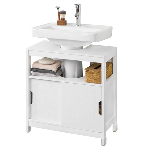 Rootz Bathroom Sink Cabinet - Washbasin Cabinet - Bathroom Storage - Moisture Resistant - Spacious Storage - Easy Assembly - 60cm x 61cm x 30cm