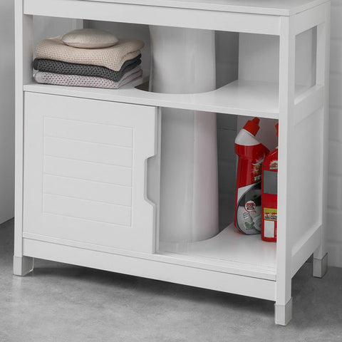 Rootz Bathroom Sink Cabinet - Washbasin Cabinet - Bathroom Storage - Moisture Resistant - Spacious Storage - Easy Assembly - 60cm x 61cm x 30cm