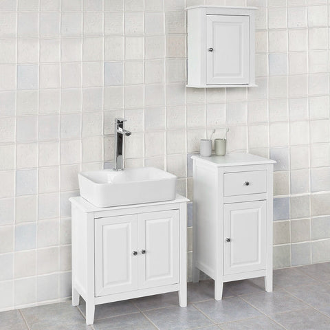 Rootz Wall Cabinet - Bathroom Storage - Medicine Cabinet - Versatile Shelving - Durable MDF - Space-Saving Design - 40cm x 49cm x 18cm