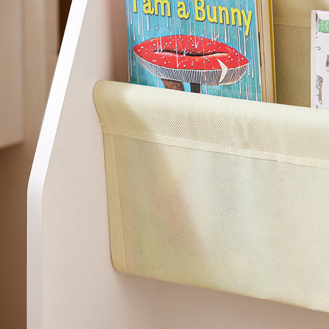 Rootz Children's Bookshelf - Hanging Shelf - Magazine Rack - Eco-Friendly Chipboard - Versatile Storage - Perfect for Toddlers - 62cm x 71cm x 29cm