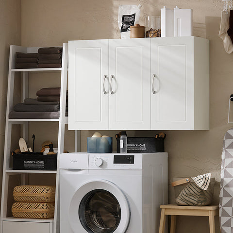 Rootz Bathroom Wall Cabinet - Storage Cabinet - Vanity Cabinet - MDF Material - 36kg Weight Capacity - 90cm x 60cm x 30cm