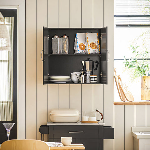 Rootz Wall Cabinet - Bathroom Cabinet - Medicine Cabinet - Versatile Storage - Adjustable Shelves - Durable MDF Construction - 60cm x 60cm x 30cm