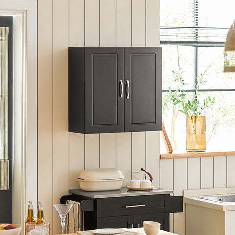 Rootz Wall Cabinet - Bathroom Cabinet - Medicine Cabinet - Versatile Storage - Adjustable Shelves - Durable MDF Construction - 60cm x 60cm x 30cm