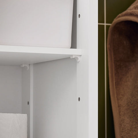 Rootz Tall Bathroom Cabinet - Tall Storage Cabinet - MDF Cabinet - Air Permeable Design - 32x170x30cm