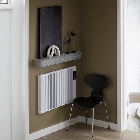 Rootz Floating Shelf with Drawers - Wall-Mounted Cabinet - Storage Organizer - Modern Design - Space-Saving - Integrated Stoppers - Light Gray - 93cm x 10cm x 15cm