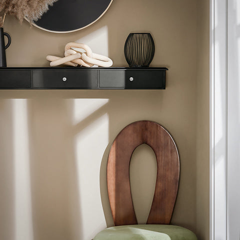 Rootz Wandplank - Zwevende plank - Opbergrek - MDF-materiaal - Modern design - 93 cm x 10 cm x 15 cm