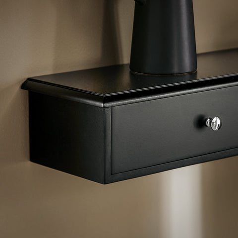 Rootz Wandplank - Zwevende plank - Opbergrek - MDF-materiaal - Modern design - 93 cm x 10 cm x 15 cm