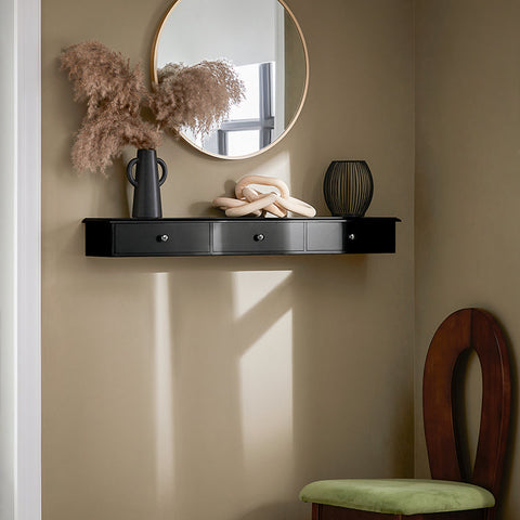 Rootz Wandplank - Zwevende plank - Opbergrek - MDF-materiaal - Modern design - 93 cm x 10 cm x 15 cm