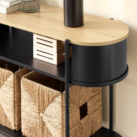 Rootz Console Table - Hallway Table - Narrow Desk - Durable MDF - 110cm x 39cm x 76cm