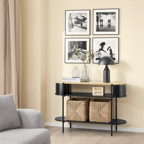 Rootz Console Table - Hallway Table - Narrow Desk - Durable MDF - 110cm x 39cm x 76cm