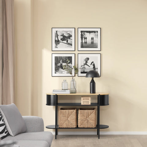 Rootz Console Table - Hallway Table - Narrow Desk - Durable MDF - 110cm x 39cm x 76cm