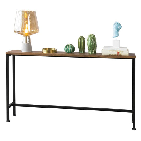 Rootz Vintage Console Table - Hall Table - Sideboard - MDF and Metal - Sturdy, Space-Saving, Non-Wobble Design - 120cm x 65cm x 20cm