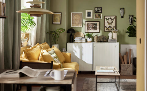 Rootz Modern Sideboard - Shoe Cabinet - Storage Dresser - MDF & Metal Build - Adjustable Shelves - Versatile Use - 70cm x 87cm x 37cm