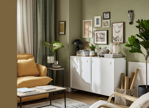 Rootz Modern Sideboard - Shoe Cabinet - Storage Dresser - MDF & Metal Build - Adjustable Shelves - Versatile Use - 70cm x 87cm x 37cm