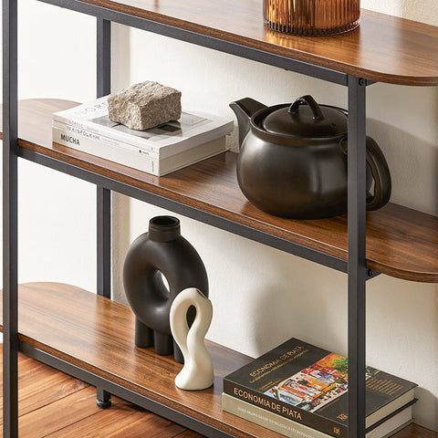 Rootz Consoletafel - Haltafel - Dressoir - Bijzettafel - Stevig en ruim - Verstelbare poten - Muurveilig kantelslot - PB(E1) en metaal - 110 cm x 86 cm x 25 cm