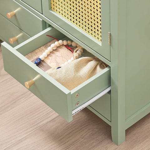 Rootz Modern Shoe Cabinet Sideboard - Hall Closet - Dresser - MDF Material - Air Permeable Grid Doors - Adjustable Shelves - Spacious Storage - 70cm x 90cm x 34cm