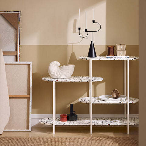 Rootz Consoletafel - Haltafel - Haltafel - Open opbergruimte - 120cm x 86cm x 40cm - MDF (E1) - Metalen frame