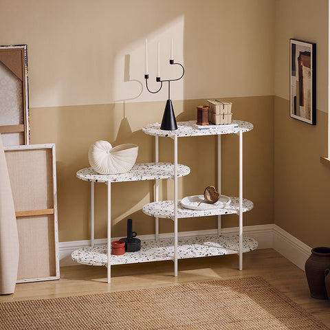 Rootz Consoletafel - Haltafel - Haltafel - Open opbergruimte - 120cm x 86cm x 40cm - MDF (E1) - Metalen frame