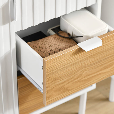 Rootz Multi-Compartment Sideboard - Closet - Storage Cabinet - Stability - 75x76x35cm