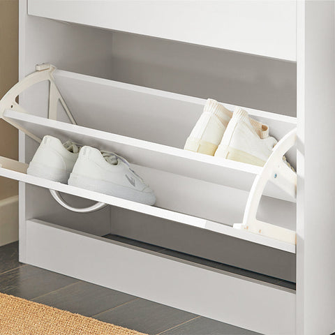Rootz Shoe Cabinet - Shoe Storage - Space-saving Organizer - Maximum Security - 60x115x24cm