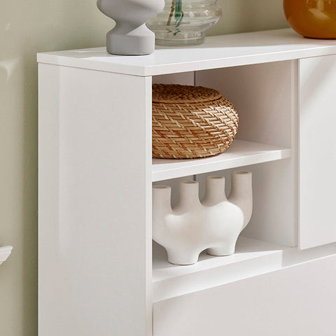 Rootz Schoenenkast Tipper - Schoenenorganizer - Schoenenopslag - Ruimtebesparend ontwerp - Wandmontage - Veelzijdige opslag - 71 cm x 118 cm x 24 cm