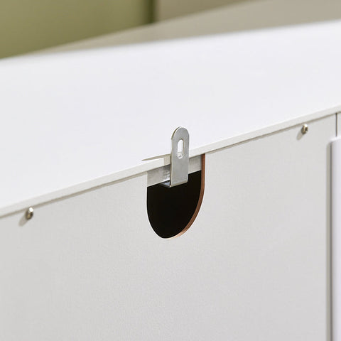 Rootz Schoenenkast met 2 kleppen - Schoenenkantelaar - Schoenenkast - Veelzijdige opbergruimte - Ruimtebesparend ontwerp - Georganiseerde entree - MDF en grenen constructie - 102 cm x 96 cm x 24 cm