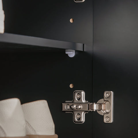 Rootz Shoe Bench with Cushioned Seat - Entryway Bench - Storage Organizer - Adjustable Shelves - Durable Bamboo Legs - 90cm x 47cm x 34cm