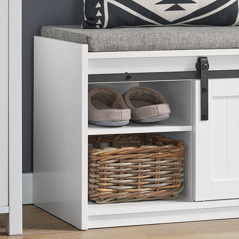 Rootz moderne schoenenbank - entreebank - opbergorganisator - MDF-constructie - hoog draagvermogen 200 kg - ruim met 6 vakken - 120 cm x 45 cm x 35 cm