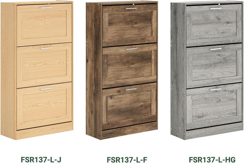 Rootz moderne schoenenkast - schoenenkantelaar - schoenenkast - ruimtebesparend ontwerp - muurveilig kantelslot - ideaal voor entrees - 60 cm x 115 cm x 23 cm