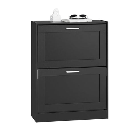 Rootz Shoe Storage Cabinet - Shoe Organizer - Footwear Rack - Space Saving, Secure Wall Attachment - 60x80x25cm