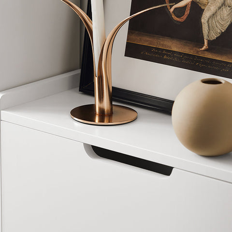 Rootz Schoenenkast met 2 kleppen - Schoenenkantelaar - Schoenenkast - Ruimtebesparend ontwerp - Veelzijdige opslag - Verbeterde stabiliteit - Wit - 50 cm x 91 cm x 19 cm