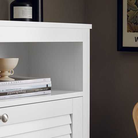 Rootz Shoe Cabinet - Entryway Storage - Shoe Organizer - MDF and PB - 80cm x 108cm x 25cm - Lightweight - Easy Assembly