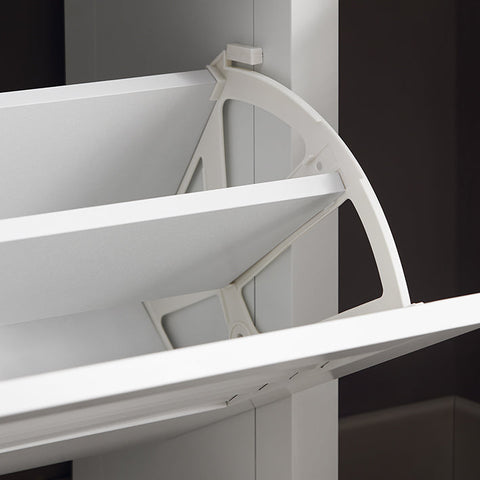 Rootz Shoe Cabinet - Entryway Storage - Shoe Organizer - MDF and PB - 80cm x 108cm x 25cm - Lightweight - Easy Assembly