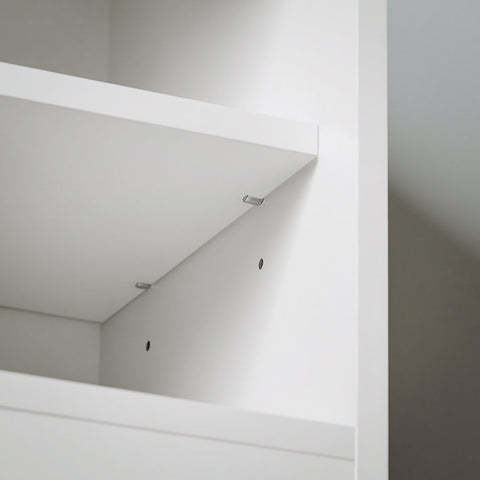 Rootz Storage Bench with Sliding Door - MDF PB Material - Adjustable Shelf - Two Drawers - 80cm x 49cm x 30cm